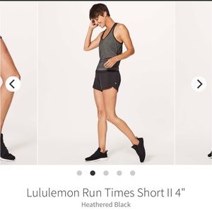 Lululemon Run Times Short II 4” - VEUC